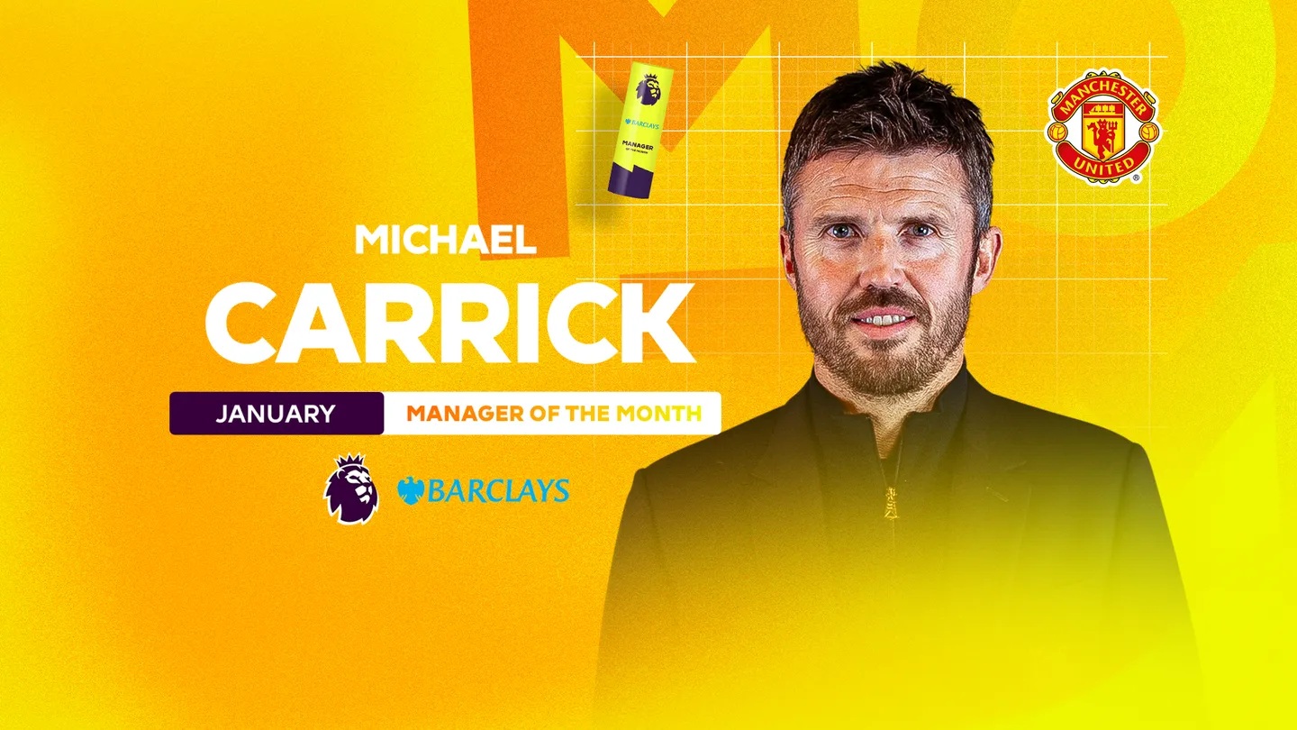 ตามคาด!!คาร์ริคผงาดคว้ากุนซือยอดเยี่ยมประจำเดือนมค.